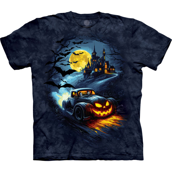 Liquid Blue Spooky Speedster Classic Cotton T-Shirt