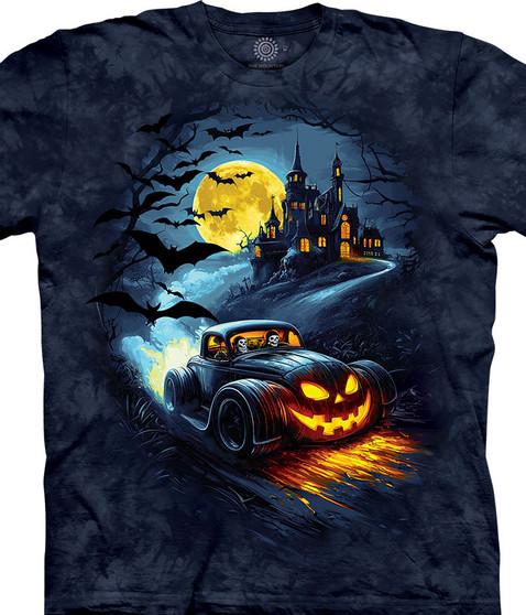 liquid blue Spooky Speedster Classic Cotton T-Shirt