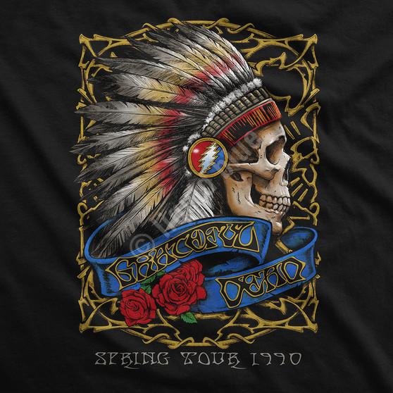 Liquid Blue Spring Tour '90 Black Long Sleeve T-Shirt