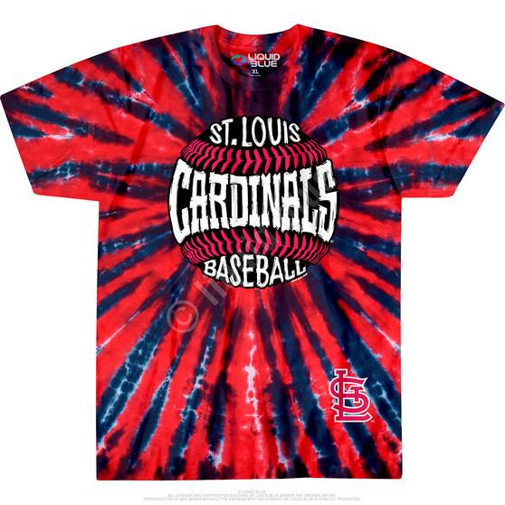 Liquid Blue St. Louis Cardinals Burst Tie-Dye T-Shirt