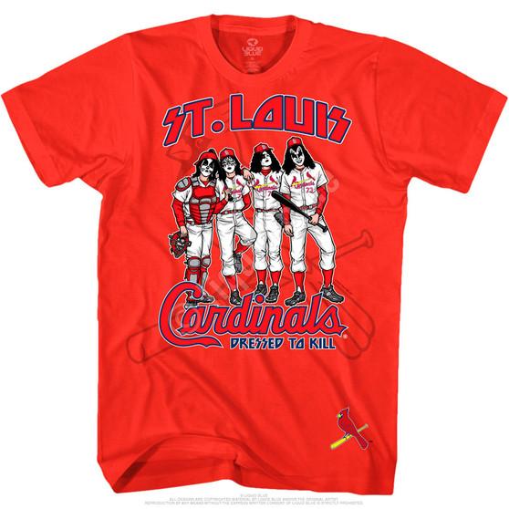 Liquid Blue St. Louis Cardinals Dressed To Kill Red T-Shirt