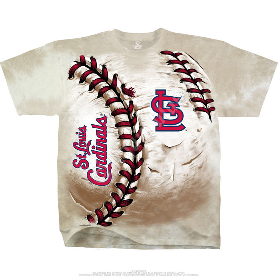 Liquid Blue St. Louis Cardinals Hardball Tie-Dye T-Shirt