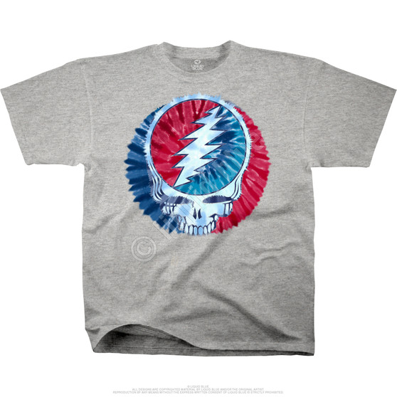 Liquid Blue Steal Your Dye Heather Grey Cotton Viscose T-Shirt