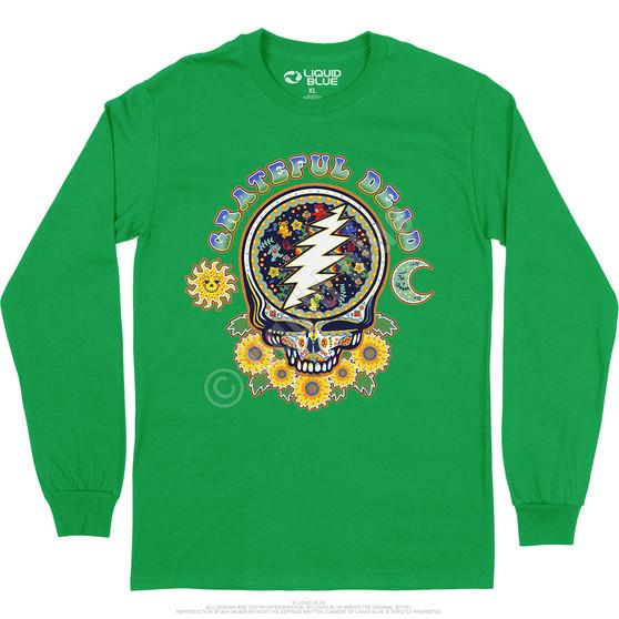 Liquid Blue Steal Your Face Day Of The Dead Long Sleeve T-Shirt