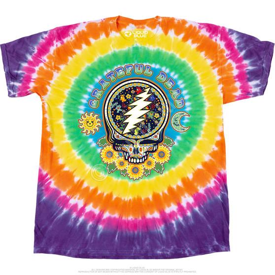 Liquid Blue Steal Your Face Day Of The Dead T-Shirt