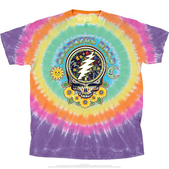 Liquid Blue Steal Your Face Day Of The Dead T-Shirt