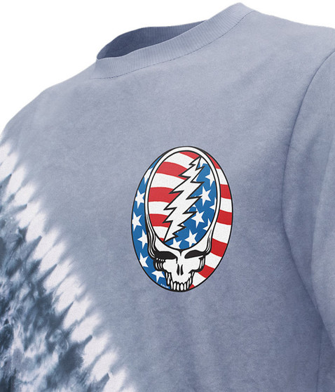 liquid blue Steal Your Face Independence Chest T-Shirt