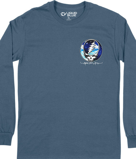 liquid blue Steal Your Sky Space Chest Long Sleeve T-Shirt
