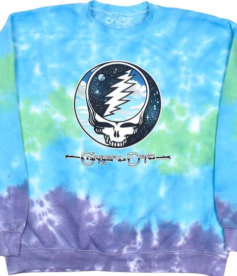 liquid blue Steal Your Sky Space Tie-Dye Sweatshirt