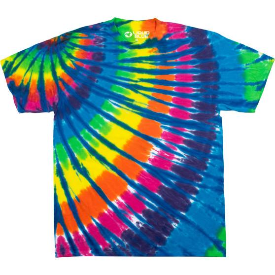 Liquid Blue Streak Rainbow Blue Unprinted Tie-Dye T-Shirt