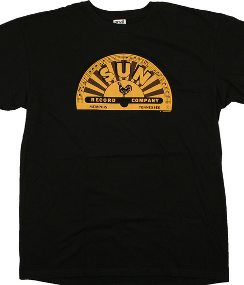 liquid blue Sun Records Memphis Label Black T-Shirt