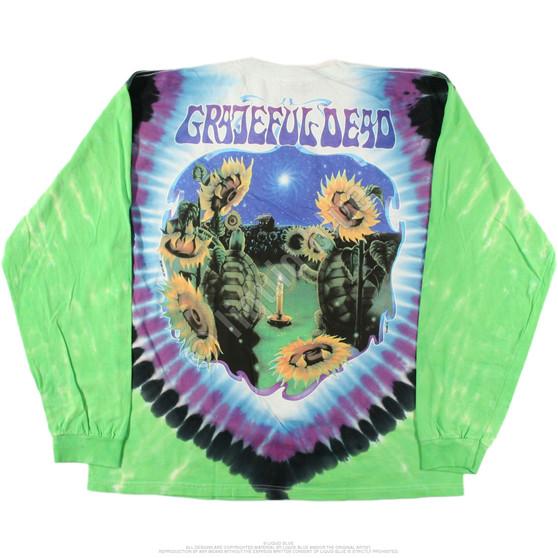 Liquid Blue Sunflower Terrapin Tie-Dye Long Sleeve T-Shirt