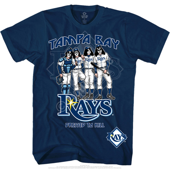 Liquid Blue Tampa Bay Rays Dressed To Kill Navy T-Shirt