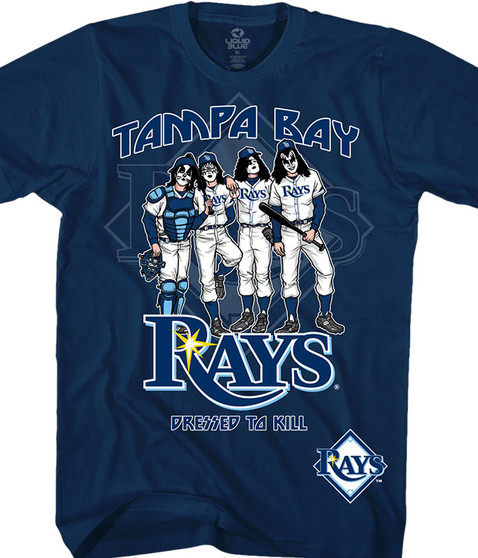 liquid blue Tampa Bay Rays Dressed to Kill Navy T-Shirt