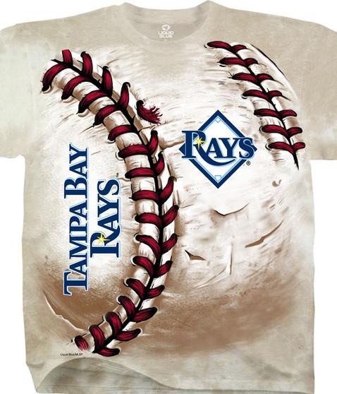 liquid blue Tampa Bay Rays Hardball Tie-Dye T-Shirt
