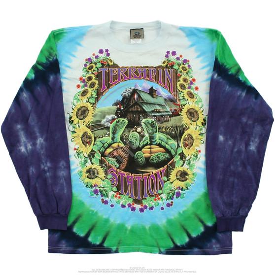 Liquid Blue Terrapin Station Tie-Dye Long Sleeve T-Shirt