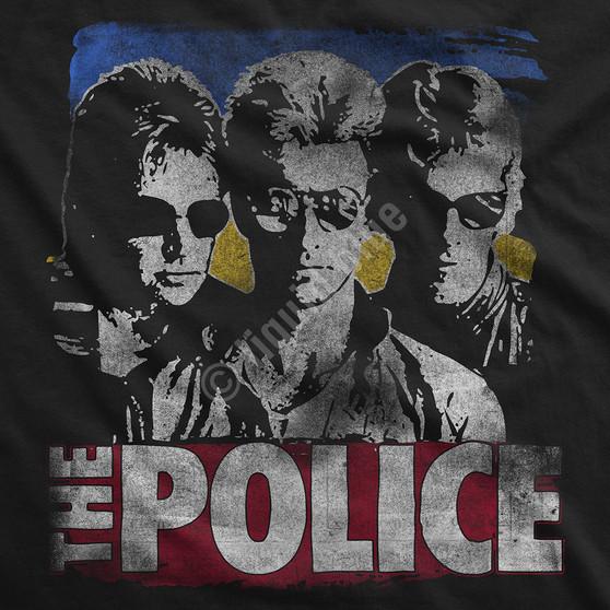 Liquid Blue The Police Greatest Hits Black Athletic T-Shirt