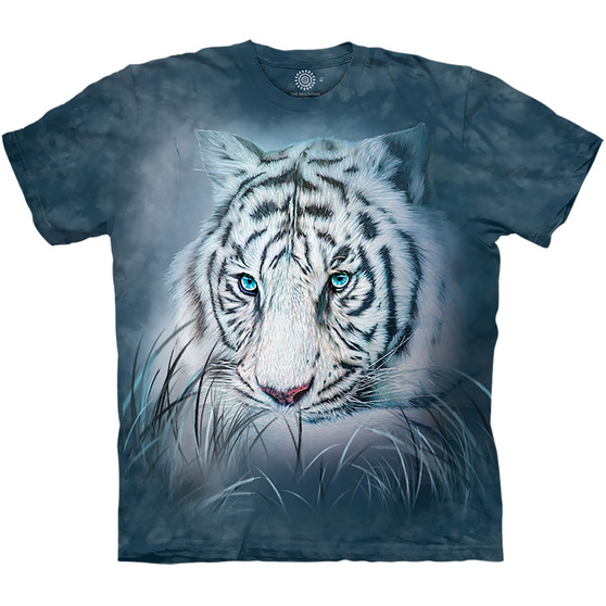 Liquid Blue Thoughtful White Tiger Classic Cotton T-Shirt