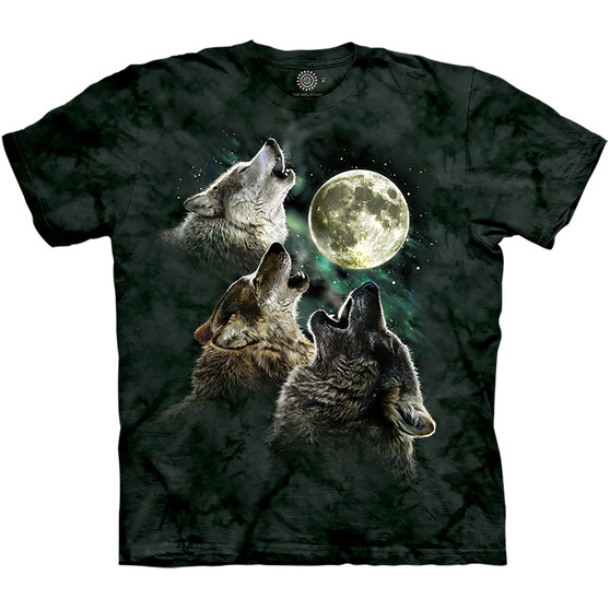 Liquid Blue Three Wolf Moon® Classic Cotton T-Shirt
