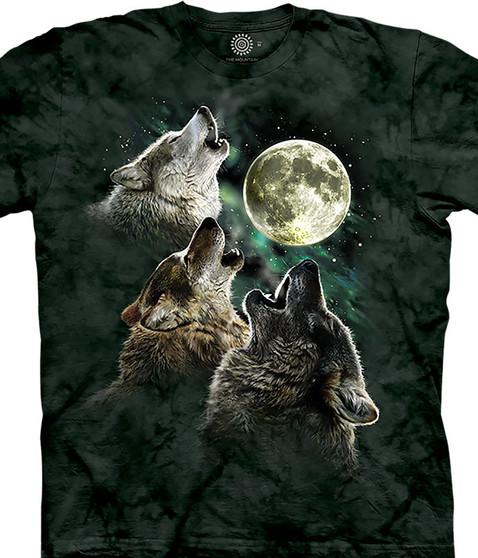 liquid blue Three Wolf Moon® Classic Cotton T-Shirt