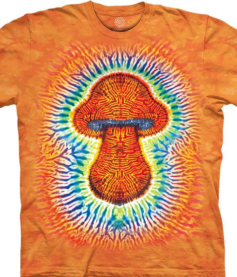 liquid blue Tie Dye Mushroom Classic Cotton T-Shirt