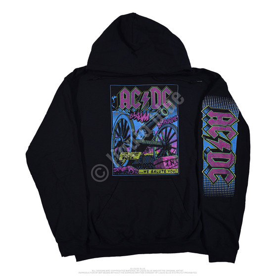 Liquid Blue TNT Blacklight Black Sleeve Printed Hoodie