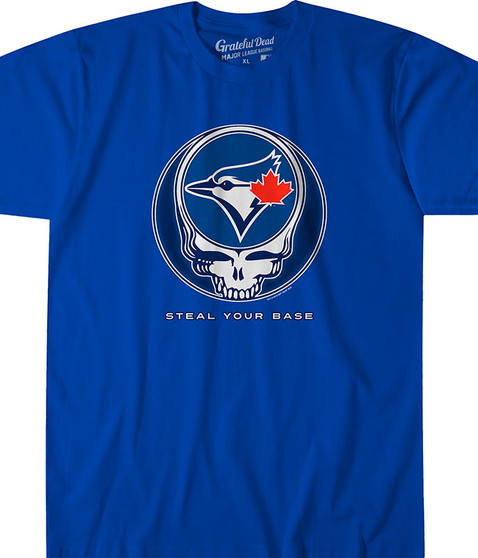 liquid blue Toronto Blue Jays Steal Your Base Blue Athletic T-Shirt