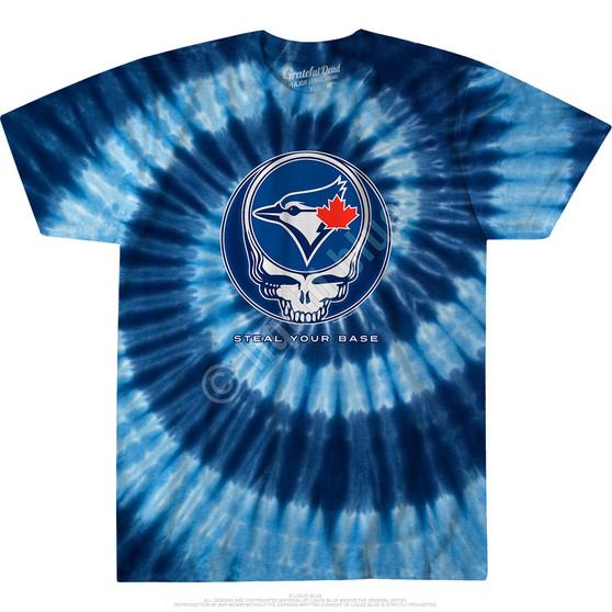 Liquid Blue Toronto Blue Jays Steal Your Base Tie-Dye T-Shirt
