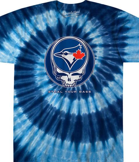 liquid blue Toronto Blue Jays Steal Your Base Tie-Dye T-Shirt