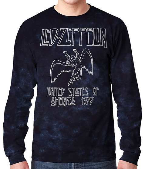 liquid blue USA Tour 77 Tie-Dye Long Sleeve T-Shirt