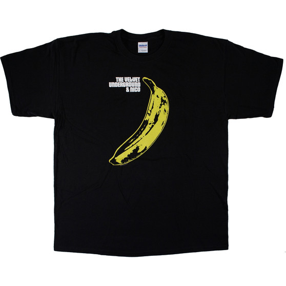 Liquid Blue Velvet Underground Warhol Black T-Shirt