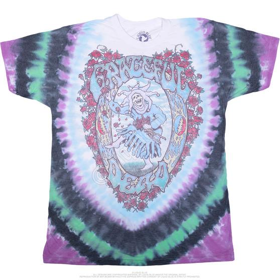 Liquid Blue Vintage Seasons Of The Dead Poly-Cotton Tie-Dye T-Shirt