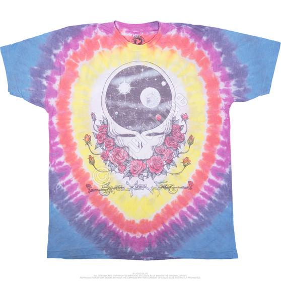 Liquid Blue Vintage Space Your Face Poly-Cotton Tie-Dye T-Shirt