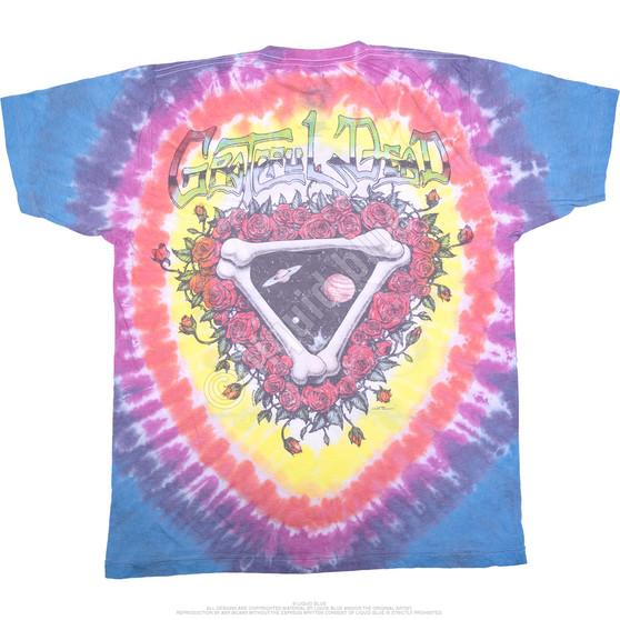 Liquid Blue Vintage Space Your Face Poly-Cotton Tie-Dye T-Shirt