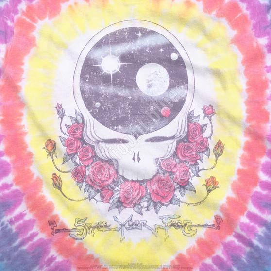 Liquid Blue Vintage Space Your Face Poly-Cotton Tie-Dye T-Shirt