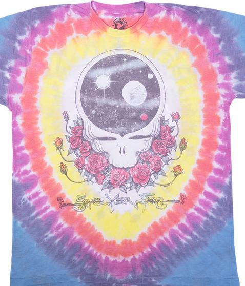 liquid blue Vintage Space Your Face Poly-Cotton Tie-Dye T-Shirt