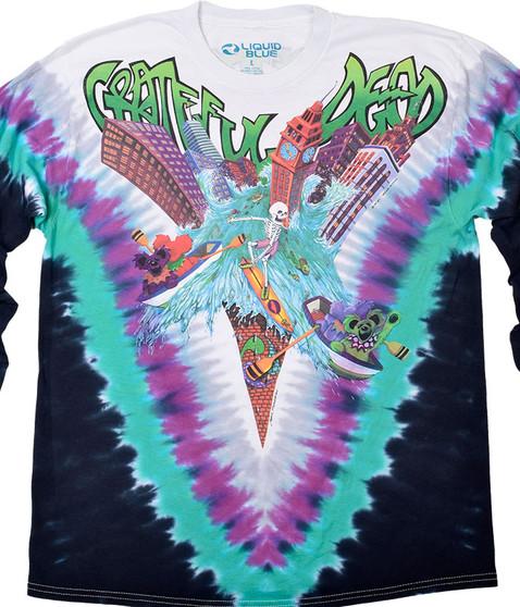 liquid blue Wake Of The Flood Tie-Dye Long Sleeve T-Shirt