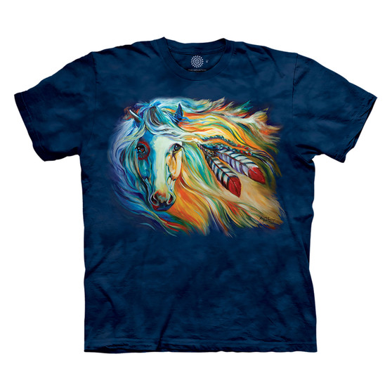 Liquid Blue War Horse Breaking Dawn Classic Cotton T-Shirt