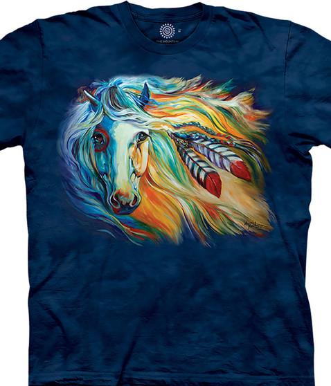 liquid blue War Horse Breaking Dawn Classic Cotton T-Shirt