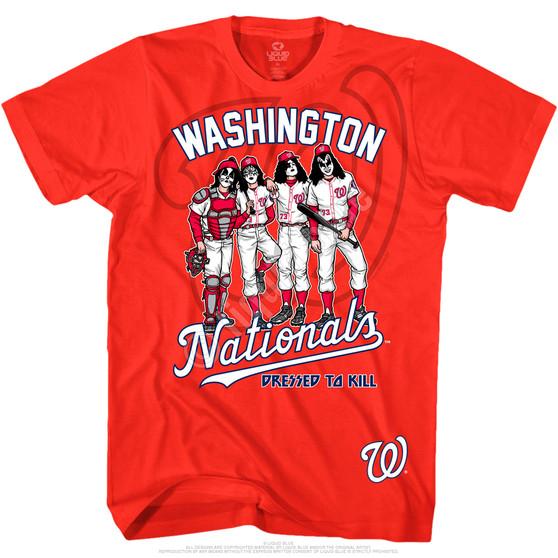 Liquid Blue Washington Nationals Dressed To Kill Red T-Shirt