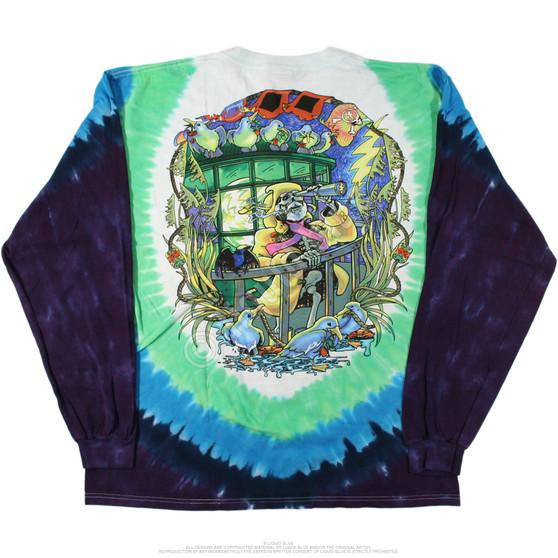 Liquid Blue Watch Tower Tie-Dye Long Sleeve T-Shirt