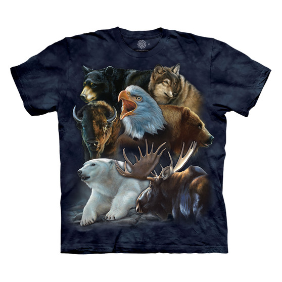 Liquid Blue Wild Alaskan Collage Classic Cotton T-Shirt