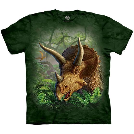 Liquid Blue Wild Triceratops Classic Cotton T-Shirt