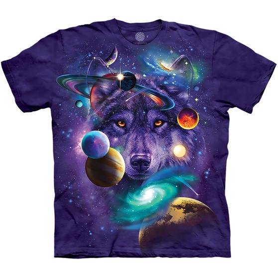 Liquid Blue Wolf Of The Cosmos Classic Cotton T-Shirt
