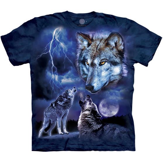 Liquid Blue Wolves Of The Storm Classic Cotton T-Shirt