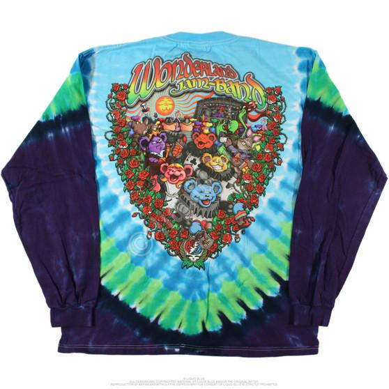 Liquid Blue Wonderland Jamband Tie-Dye Long Sleeve T-Shirt