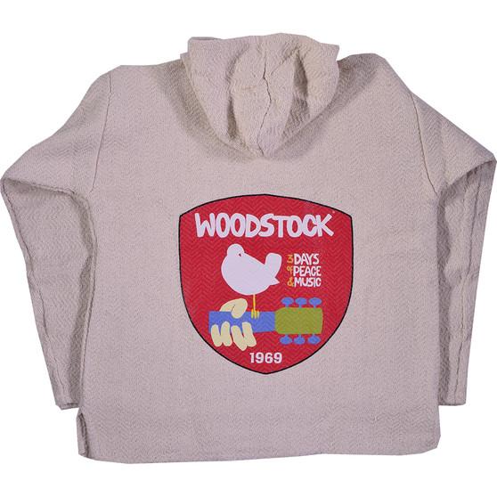 Liquid Blue Woodstock Anniversary Natural Baja Hoodie