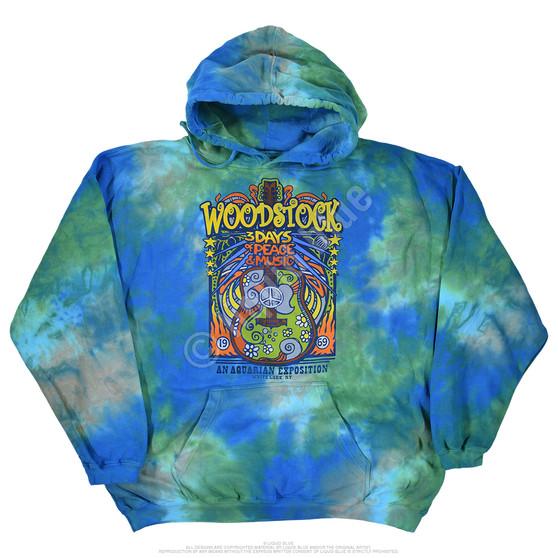 Liquid Blue Woodstock Music Festival Tie-Dye Hoodie