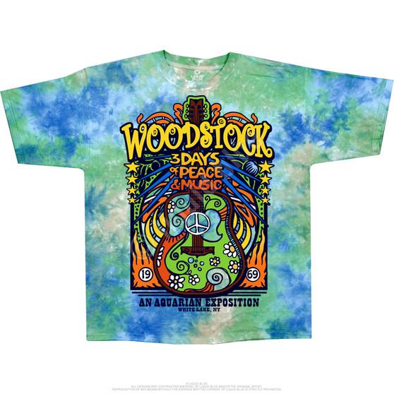 Liquid Blue Woodstock Music Festival Tie-Dye T-Shirt