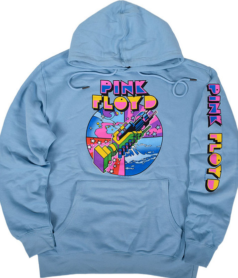 liquid blue WYWH Mod Light Blue Sleeve Printed Hoodie